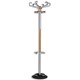 Alba Triomph Hat and Coat Stand Metal and Wood with Umbrella Holder 6 Hooks 6 Pegs H1740mm Ref PMTRIOMPH