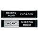 Stewart Superior Sliding Door Sign Vacant/Engaged W255xH52mm Aluminium and PVC Ref BA101