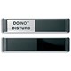 Stewart Superior Sliding Door Sign Do Not Disturb W255xH52mm Aluminium anmd PVC Ref BA104
