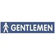 Stewart Superior Office Sign Mens Toilet Sign W45xD1xH190mm PVC Ref Nof113
