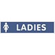 Stewart Superior Office Sign Ladies Toilet Sign W45xD1xH190mm PVC Ref Nof112