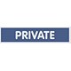 Stewart Superior Office Sign Private Sign W45xD1xH190mm PVC Ref Nof116