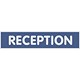 Stewart Superior Office Sign Reception Sign W45xD1xH190mm PVC Ref Nof122