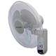 Micromark Fan Wall-mounted Oscillating 3-Speed Dia.406mm White Ref MM53612