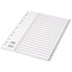 Concord Grey Index Polypropylene 120 Micron Europunched 1-20 A4 Ref 62705