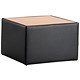 Sonix Reception Table W620xD620xH380mm Vinyl with Light Oak Top
