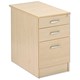 Trexus Filing Pedestal 800 Desk-high 3 Drawer Lockable W420xD800xH720mm Maple