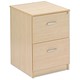 Trexus Filing Cabinet Lockable 2 Drawer Foolscap W476xD598xH698mm Maple