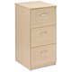 Trexus Filing Cabinet Lockable 3 Drawer Foolscap W476xD598xH1008mm Maple