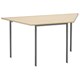 Trexus Office Table Trapezoidal 3 Short Edges of L730mm 18mm Top W1460xD633xH725mm Maple