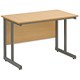 Trexus Cantilever Extension Desk W1000xD600xH720mm Oak