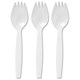 CaterX Spork Disposable Combined Spoon and Fork Utensil Ref 265240 [Pack 100]