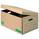 EcoLabel Storage Box 100 percent Recycled W510xD253xH353mm White and Green Ref 265290 [Pack 10]