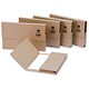 EcoLabel Document Wallet Recycled 100 percent Half Flap 250gsm Foolscap Buff Ref 265397
