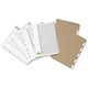EcoLabel Dividers Recycled 100 percent Multipunched 10 Part 230 Micron A4 Buff and White Ref 265410