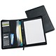 Masters Folio Zipped Leather-look with CD/Business Card Pockets plus Ruled Pad and Pen Holder Ref 2914