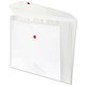 Snopake Polyfile Trio Electra Wallet File Polypropylene with Pocket Foolscap Clear Ref 14966 [Pack 5]