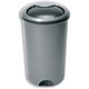 Addis Smart Bin with Rotating Lid and Footplate 50 Litre D387xH748mm Metallic Ref 503579/503583