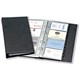 Impala Business Card Book Binder PVC for 84 Cards 4-Ring 255x140mm Black Ref IM85830