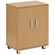 Trexus Mobile Printer Storage Cupboard W530xD400xH720mm Oak