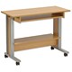 Trexus Mobile PC Workstation Extra Wide W1000xD450xH770mm Oak