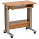 Trexus Mobile PC Workstation Height-adjustable W750xD450xH770-1020mm Beech