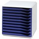 Leitz Form Set Filing Unit with 10 Drawers A4 W291x352x291mm Blue and Grey Ref 5281-35