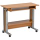 Trexus Mobile PC Workstation Height-adjustable Extra Wide W1000xD450xH770-1020mm Beech