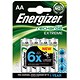 Energizer Battery Rechargeable Advanced NiMH Capacity 2500mAh LR06 1.2V AA Ref 625997 [Pack 4]