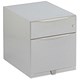 Sonix Filing Pedestal Steel Low Under-desk 2 Drawer Foolscap W420xD564xH495mm Silver
