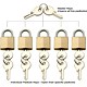 Helix Access Master Padlocks Brass Set of Five Each with Individual Keys plus 2 Master Keys Ref CP1060