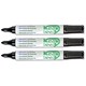 Ecolabel Permanent Marker with Recycled Barrel 5-Day Cap-off Bullet Tip Black Ref 268790 [Pack 10]