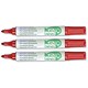 Ecolabel Permanent Marker with Recycled Barrel 5-Day Cap-off Bullet Tip Red Ref 268805 [Pack 10]