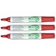 Ecolabel Permanent Marker with Recycled Barrel 5-Day Cap-off Chisel Tip Red Ref 268839 [Pack 10]