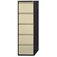Bisley BS5E Filing Cabinet Flush-front 5-Drawer W470xD622xH1511mm Brown and Cream Ref BS5E-0506