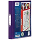 Emgee Ring Binder PVC with Clear Front Pocket 2 O-Ring Size 25mm A4 Purple Ref 590006 [Pack 10]