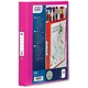 Emgee Ring Binder PVC with Clear Front Pocket 4 O-Ring Size 25mm A4 Pink Ref 590109 [Pack 10]