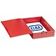 Bantex Elba Box File Opaque Polypropylene Rigid 70mm Spine Foolscap Red Ref 118259 [Pack 5]