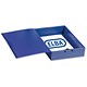 Bantex Elba Box File Opaque Polypropylene Rigid 70mm Spine Foolscap Blue Ref 118261 [Pack 5]