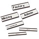 Legamaster Magnetic Label Carriers with White Insert Cards 60x10mm [Pack 72] Ref ET16