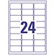 Avery Heavy Duty Labels Inkjet 27 per Sheet 63.5x33.9mm White Ref J4773-10 [240 Labels]