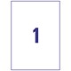 Avery Heavy Duty Labels Inkjet 1 per Sheet 210x297mm White Ref J4775-10 [10 Labels]