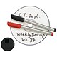Avery CD Labelling Kit Handwritable Labels Dia.117mm with 2 Pens Black and Red Ref S1647 [10 Labels]