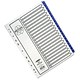 Concord Recycled Index Europunched 1-20 Purple Tabs A4 White Ref 88402