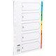 Concord Punched Pocket Index Multicolour-tabbed Europunched 1-5 Extra Wide A4 White Ref CS96