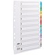 Concord Punched Pocket Index Multicolour-tabbed Europunched 1-10 Extra Wide A4 White Ref CS98