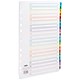 Concord Punched Pocket Index Multicolour-tabbed Europunched 1-20 Extra Wide A4 White Ref CS99