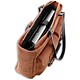 Masters Laptop Bag Brushed Cord with Zipped Main Section Shoulder Strap 2 External Pockets Brown Ref 2389