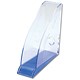Rexel Nimbus Magazine Rack Robust Acrylic with Front Indexing Tab Blue Ref 2101447