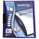 Rexel Kwikclip Folder 3mm Spine for 30 Sheets A4 Blue Ref 12800Bu [Pack 25]